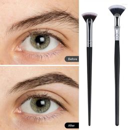 Make-up Kwasten 2 Stuks Waaiervormige Wimperborstel Zacht Geen Verlies Professionele Schoonheid Mascara Markeerstift Poeder Smudge Tool