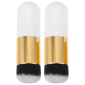 Make -upborstels 2PCS Foundation Powder Brush voor Beginner Practice Tools