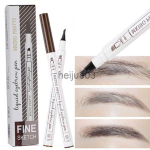 Pinceles de maquillaje 3 colores Lápiz de cejas natural a prueba de agua FourClaw Eye Brow Fácil de usar Tinte Marrón Gris Cepillo Lápiz de cejas Maquillaje Cosméticos x0710