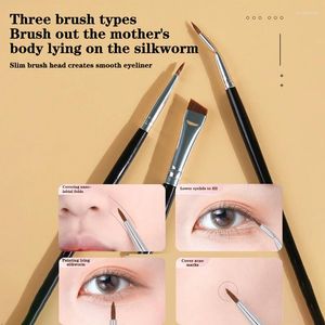 Makeup Brushes 3PCS / Set Professional Eyeliner Brosse Super Fine Angled / Flat Oblique / Diagonale Multifonctional Oeil Tool