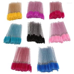 Pinceaux de maquillage 400 pièces brosse à cils jetable baguettes de Mascara Spoolies pour Extension de cils