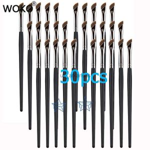 Pinceles de maquillaje 5/50pc Sickle Eyeliner Brush Knife Edge Makeup Brush Set Venta al por mayor Liquid Eyeliner Brush Ultra Thin Fine Angle Eyebrow Brush HKD230821