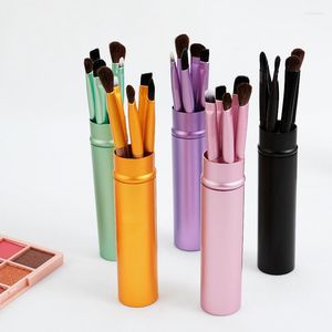 Pinceles de maquillaje, juego de herramientas de 5 piezas, corrector de sombras de ojos, mezcla de labios y cejas, maquillaje de belleza, cosmético agradable para la piel para mujeres