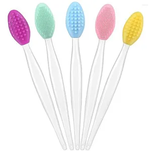 Make -upborstels 5 pc's 5 -stks lipborstelgereedschap Scrub Exfoliator Exfoliatie Face gezichtsreiniging Exfoliate Scrubber