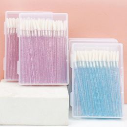 Make -upborstels 50 PCS Wegwerp Crystal Lip Brush Wimelash Extension Mascara Applicator Lipstick Wands Set Cosmetic Women Tools