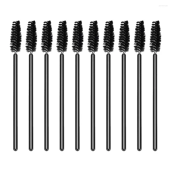 Pinceaux de maquillage 50 pièces, grands outils de cils incurvés, raccords portables, Mascara allongé, faux sourcils en plastique pour fille