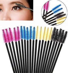 Pinceles de maquillaje 50PCS Aplicadores Extension Lash Spooler Eyelash Mascara Wands Brush Juego desechable