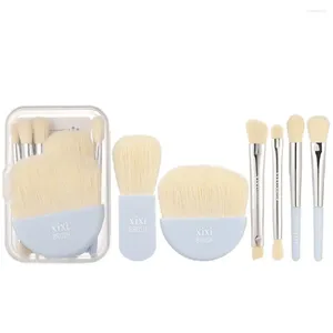 Makeup Brushes 6pcs Mini Travel Set Portable Soft Cocineer Brush Beauty Foundation Foundation Tool Tool Tools With Box