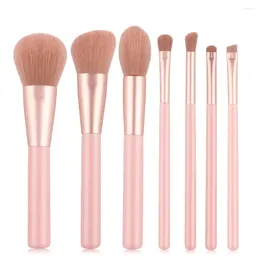 Makeup Brushes 7pcs Soft Fluffy Set for Cosmetics Foundation Blush Powder Power Kabuki Mélanger Brush Brush Beauty Tool