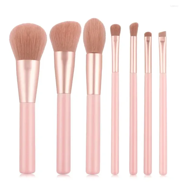 Makeup Brushes 7pcs Soft Fluffy Set for Cosmetics Foundation Blush Powder Power Kabuki Mélanger Brush Brush Beauty Tool
