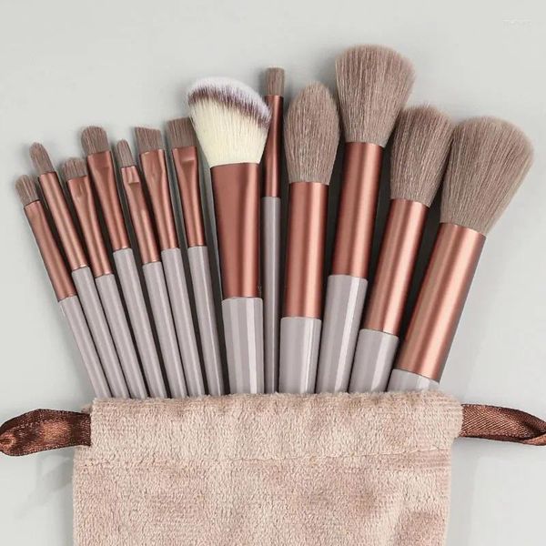 Makeup Brushes 8 / 13pcs Set Fluffy Soft for Beauty Cosmetics Foundation Blush Fidadow Kabuki Mélanger les brosses outils