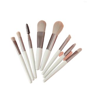 Pennelli per trucco 8 pezzi Mini set di pennelli per correttore Correttori Ombretti Strumenti di bellezza per ombretto Miscelazione sopracciglio Eyeliner C44