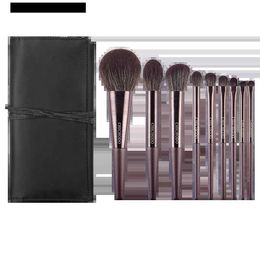 Makeup Brushes 9 pièces/ensemble pinceaux de maquillage de haute qualité poudre sculptant surligneur fard à paupières maquillage kit de pinceaux pinceau à sourcils Q240126