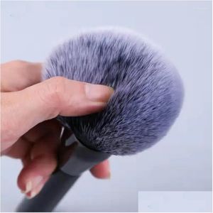 Pinceaux de maquillage noir Spft, grand fond de teint en poudre, livraison directe, outils de beauté et de santé, accessoires Ot9Im