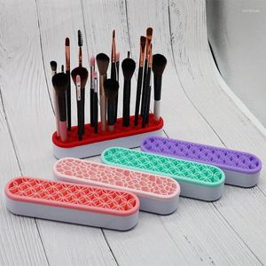 Make-up Kwasten Borstel Droogrek Houder Displaystandaard Opbergdoos Siliconen Organizer Plank Voor