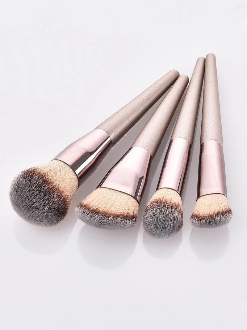 Makeup Brushes Contouring Brush 4 Pcs Big Champagne Set Blush Multi-function Loose Powder Eyeshadow Kit With Bag