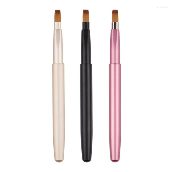 Cepillos de maquillaje Cosmético Pincel retráctil Lipstal de labios Portable Pen E1yd