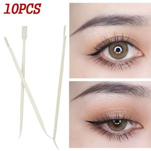 Make -upborstels Wegwerp 2 -weg wimpergransplantstickgereedschap met lijmlepel Lash Applicator Fake Puring Puring Beauty Tools