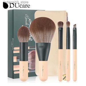 Pinceaux de maquillage DUcare 5 pièces ensemble de pinceaux de maquillage poudre cosmétique ombre à paupières fond de teint Blush mélange beauté maquillage Kabuki brosse outils Maquiagem Q240126