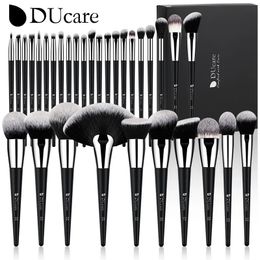 Pinceaux de maquillage DUcare ensemble de pinceaux de maquillage professionnel 10-32 pièces pinceaux Kit de maquillage fond de teint en cheveux synthétiques fards à paupières mélange outils de beauté 231202