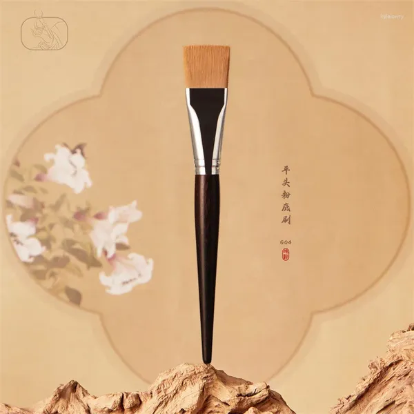 Pinceaux de maquillage ébène G04 fond de teint plat pinceau de maquillage fibre 191 masque Facial CangZhou outil de beauté