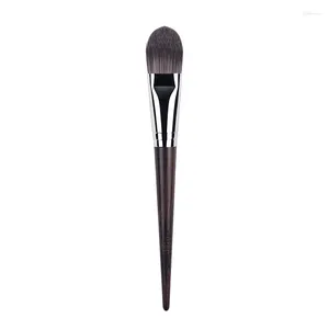 Pinceaux de maquillage professionnels avec manche en ébène, série 008, cheveux synthétiques, en forme de langue, pour fond de teint, outils de beauté, 40 pièces