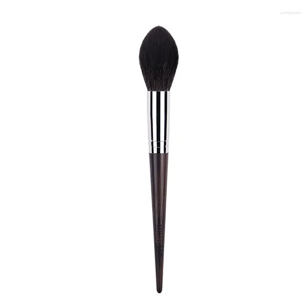 Pinceaux de maquillage professionnels avec manche en ébène, série 004, poils de chèvre noirs, grand fard à joues, surligneur, outils de beauté, 40 pièces