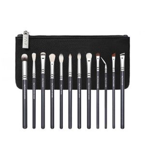 Brosses de maquillage Epack New Brush Set 15pcs Hair Quality Synthetic Hair Black Make Up Tools Kit Professional Brosses Professional.Q240507