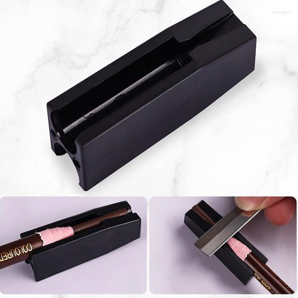 Pinceaux de maquillage Outils d'affûtage de crayon à sourcils Fournitures de tatouage permanentes Accessoire pour étanche Aiguiser la pointe Mince BlackMakeup Harr22