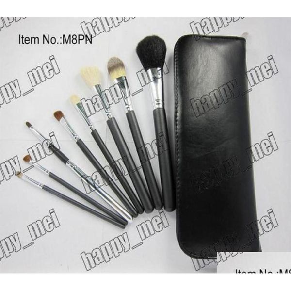 Makeup Brushes Factory Direct New MC 8 Pièces Brush SetSleather Pouchwith numéroté1630268 Drop livraison Health Beauty Tools Tools Accessorie OTQGV