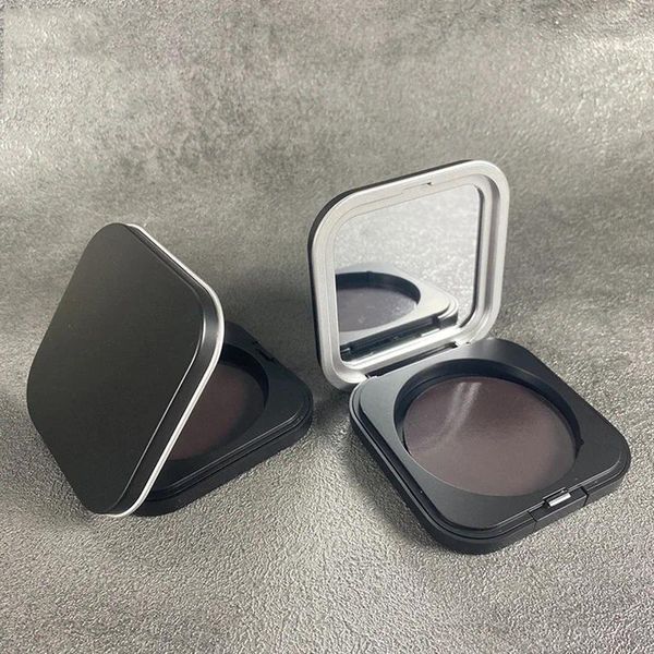 Palette de maquillage de maquillage Boîte de fondation portable noir vide vide magnétique Cosmetics Palette de poudre lumineuse haute compact blush avec miroir