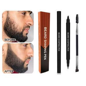 Make-up borstels vier-leded baard pen tekening vulling en borstel waterdicht kapper potlood