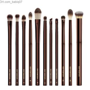 Pinceles de maquillaje Sombra de ojos de reloj de arena Juego de pinceles de maquillaje Mezcla de sombras de lujo Forma Contorno Resaltado Corrector de cejas Maquillaje forrado Z230726