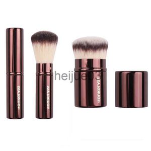 Pinceaux de maquillage HOURGLASS Pinceau Kabuki rétractable Pinceau de fond de teint rétractable Fond de teint Poudre Contour Pinceaux de maquillage Portable 2Pcs Set x0710