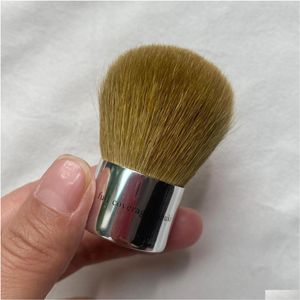 Make -upborstels ID Escentuals Brush Fl Erage Kabuki Goat borstelharen poeder b contour cosmetisch schoonheid gereedschap drop levering gezondheidstools acce dhj7i