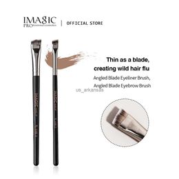 Make -upborstels Imagische eyeliner borstel dunne fijne voering hellende platte schuine wenkbrauw lipline applicatie borstel professionele make -upgereedschappen hkd230821