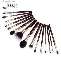 Pincéis de maquiagem Jessup Brush Professional Makeup Brushes Set Foundation Eyeshadow Powder Contour 15pcs Kits de ferramentas cosméticas Cabelo sintético Q231110