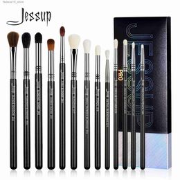 Pinceaux de maquillage Jessup pinceaux de maquillage pour les yeux ensemble pinceau de mélange professionnel pour les yeux mélanges synthétiques crayon de pli d'ombre fumé T338 Q240126