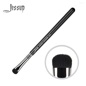 Brosses de maquillage Jessup Short Shader Single Brush Eye 1PCS PROFESSION DE CHEIL SYNTHÉTIQUE HAUTE QUALITÉ HANDENE BLACK-Silver Wholesale214