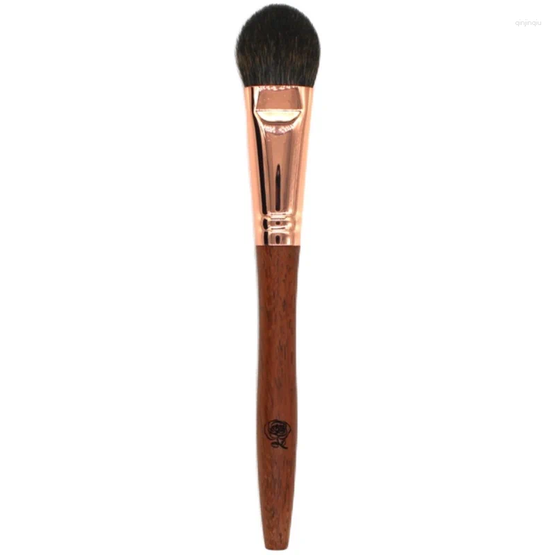 Pincéis de maquiagem K52 Professional Handmade Brush Soft Esquilo Cabra Cabelo Heart Shape Highlighter Rosewood Handle Make Up
