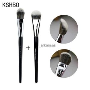 Make -upborstels Kshbo 2pcs/Set Makeup Beauty Tools Foundation Brush 47 Broom Head Liquid Foundation Shadow Repairing For Women Face Base Brushes HKD230821