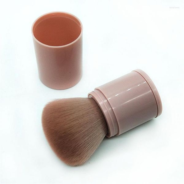 Pinceaux de Maquillage Pinceau Lâche Rapide 3.5cm Blush Poils Sélectionnés Rose Miel Blanc Doux Et Docile