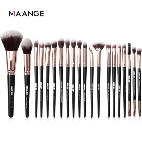 Brosses de maquillage Maange Pro 20 PCS Brushes Set Powder Foundation Foundation Foundation Shadow Make Up Brush Kit Q240507