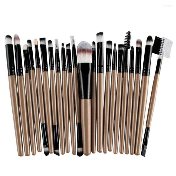 Pinceles de maquillaje Make 22Pcs / Set Brush CO Up Artículos de tocador Kit de herramientas de maquillaje Lana