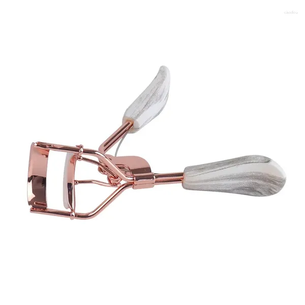 Pinceaux de maquillage, outil multifonctionnel de recourbe-cils, poignée en or Rose, pince grand angle