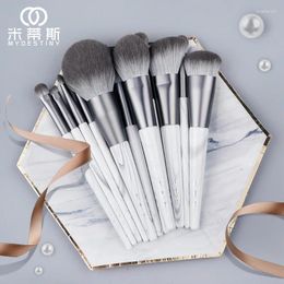 Makeup Brushes MyDestiny Brush-Coud Coud Dye 12pcs Soft Fiber Hair Set Powder Blush Foundation Falkadow Portable Sac