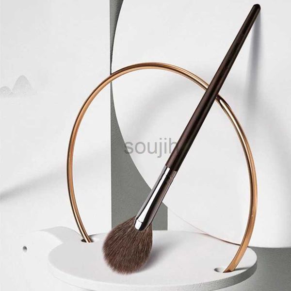 Pinceaux de maquillage MyDestiny pinceau de maquillage ébène professionnel de haute qualité naturel gris écureuil poney surbrillance brosse forme pinceau cosmétique ldd240313