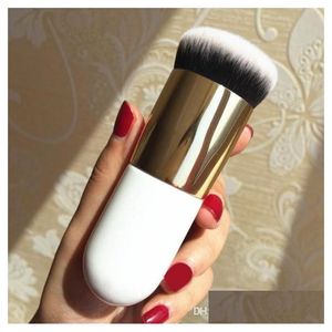 Makeup Brushes New Chubby Pier Foundation Brush Flat Cream Professional Cosmetic Drop Livraison Health Beauty Tools ACCESSOIRES DHRFP