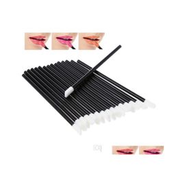 Make -upborstels Nieuwe lipbrush Disposable Cosmetische lipborstel Lipstick Glanzen Wands Applicator Make -upgereedschap Zwart Clear Drop levering HEA DHPWBBB