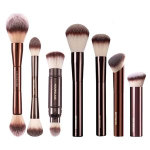 Pinceaux de maquillage Un sablier Pro pinceau de maquillage de base poudre contour poudre fard à joues pinceau de maquillage manche en métal bronze brillant haut de gamme boîte gratuite 231124